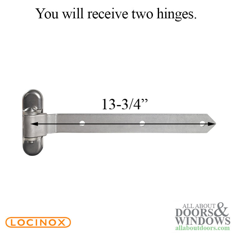 180 Degree 3-Way Locinox Adjustable Strap Hinge for Wooden Gates - 180 Degree 3-Way Locinox Adjustable Strap Hinge for Wooden Gates