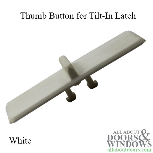 White Thumb Button for Tilt-In Latch