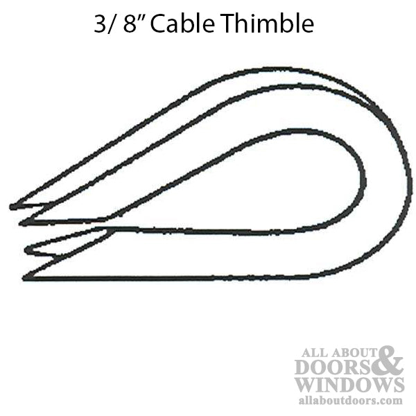 Cable Thimble for 3/8 Inch Cable - Cable Thimble for 3/8 Inch Cable