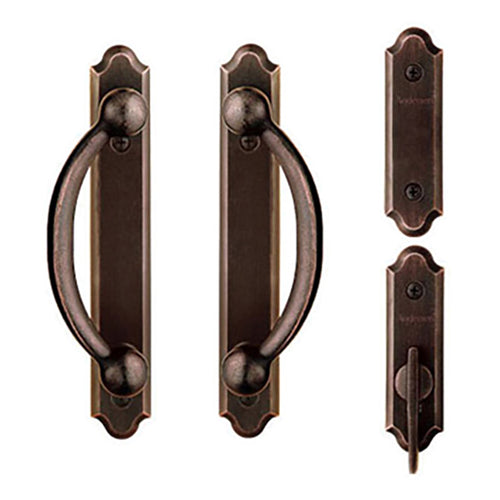 Andersen Frenchwood Gliding Door Trim Encino, 4 Panel Interior & Exterior - Distressed Bronze - Andersen Frenchwood Gliding Door Trim Encino, 4 Panel Interior & Exterior - Distressed Bronze