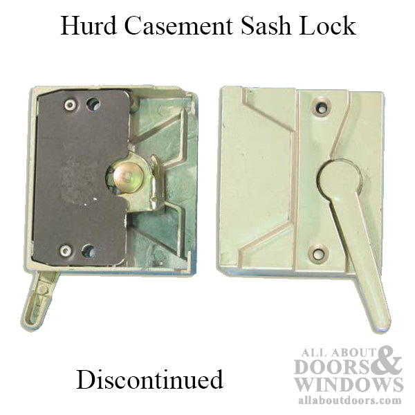 Hurd Casement sash lock, 2-3/8 holes RH - Discontinued - Hurd Casement sash lock, 2-3/8 holes RH - Discontinued