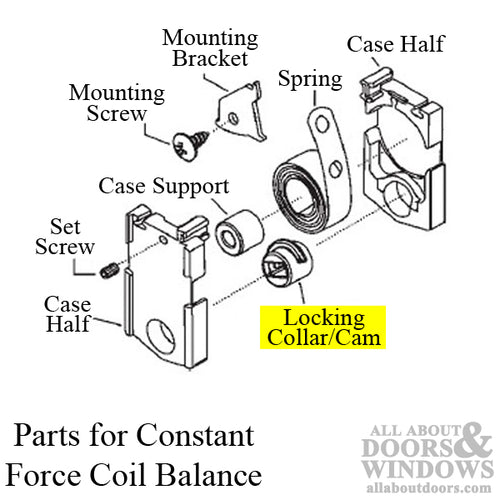 Locking Collar with Notch - Blue/Green - Ridge Width: 3/32 inch - Locking Collar with Notch - Blue/Green - Ridge Width: 3/32 inch