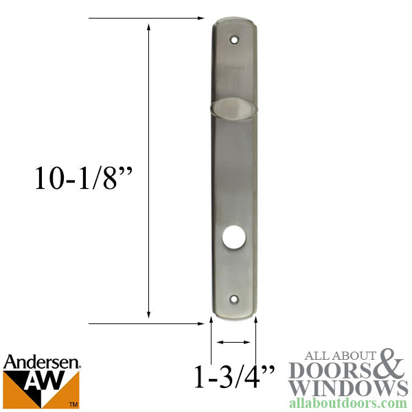 Newbury Active Interior Escutcheon Plate - Satin Nickel - Newbury Active Interior Escutcheon Plate - Satin Nickel