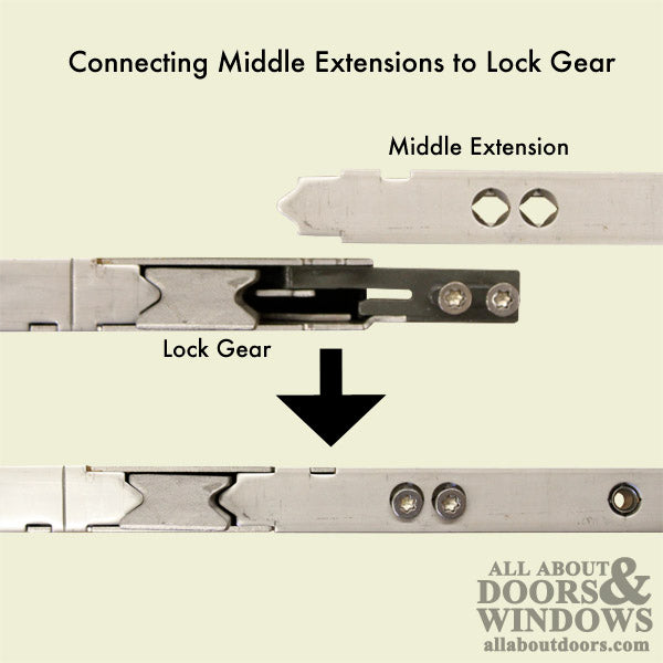 16mm P2000 Active Upper Assembly (27.483 Length), Doors Less than 69 - 16mm P2000 Active Upper Assembly (27.483 Length), Doors Less than 69
