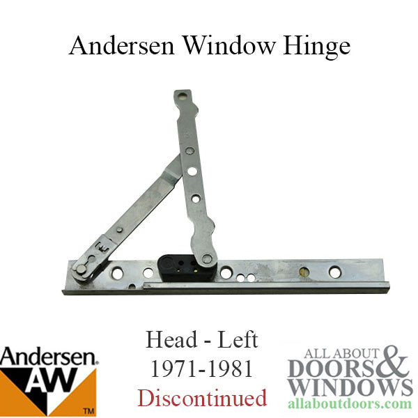 Hinge, PSC, 1971-81, Stainless, Head, Left - DISCONTINUED - Hinge, PSC, 1971-81, Stainless, Head, Left - DISCONTINUED