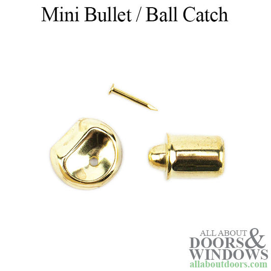 Bullet Catch, Mini 5/16 diameter, 1/2 length, 3/16 projection