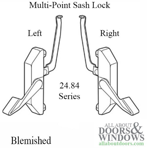 Maxim Multi-Point Sash Lock, Left Hand - Blemished - Maxim Multi-Point Sash Lock, Left Hand - Blemished