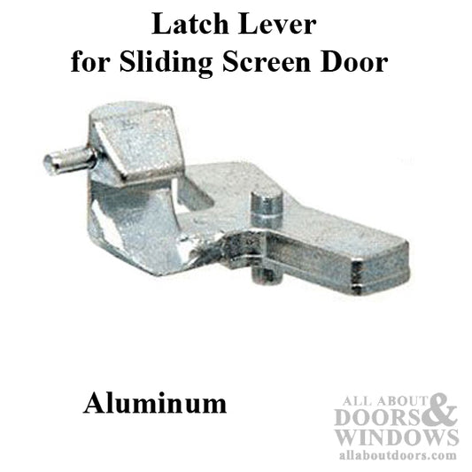 Diecast Latch Hook for Sliding Patio Door Aluminum Finish