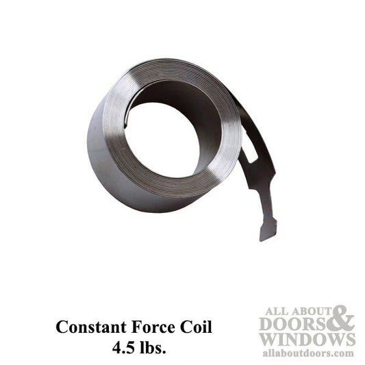 Coil Spring, 1/2 Constant Force  4.5 pound 1 inch Pocket