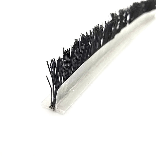 Weatherstrip, Flat Back Pile, .187 T-Backing x .350 Course Pile, with Fin