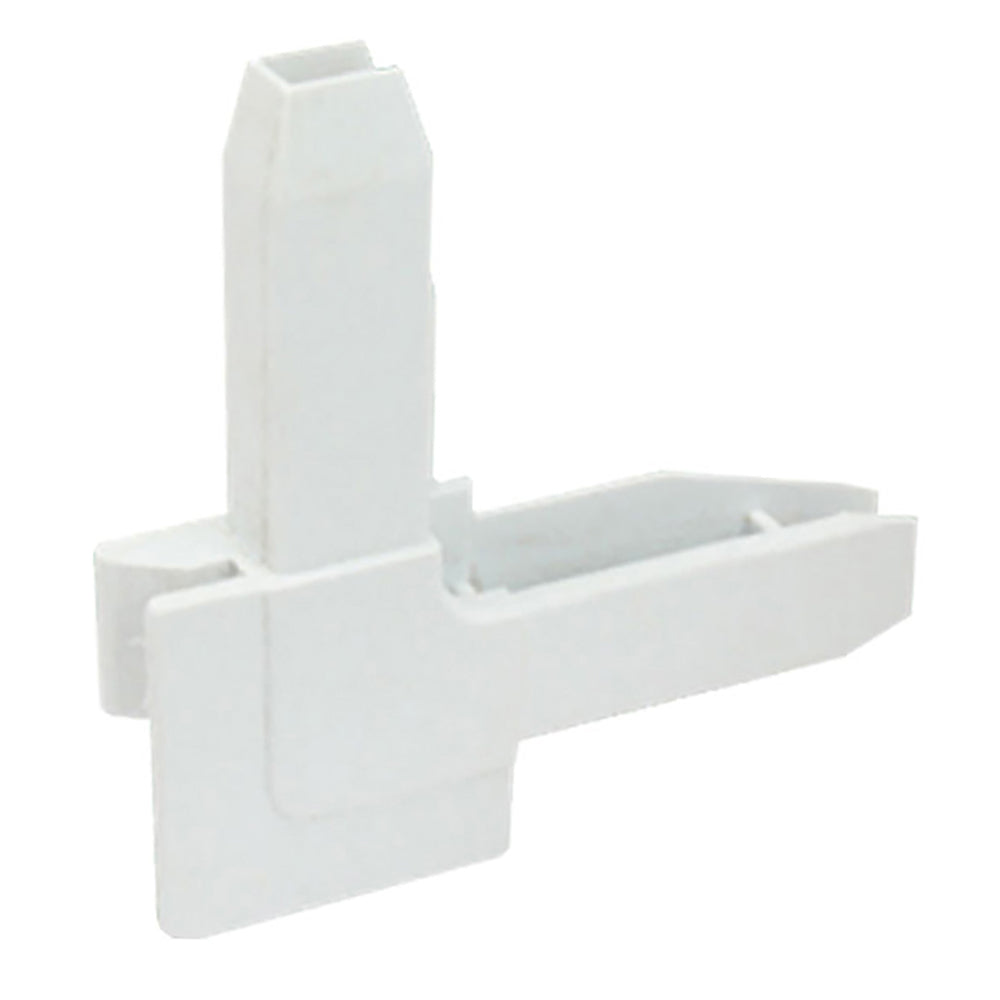 Window Screen Corner Key with Outside Flange Tab, Plastic, Right Hand - White - Window Screen Corner Key with Outside Flange Tab, Plastic, Right Hand - White