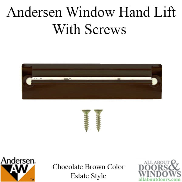 Andersen Estate Hand Lift, Tilt-Wash (DC) and Tilt-Wash (TW) Windows - Chocolate Brown - Andersen Estate Hand Lift, Tilt-Wash (DC) and Tilt-Wash (TW) Windows - Chocolate Brown