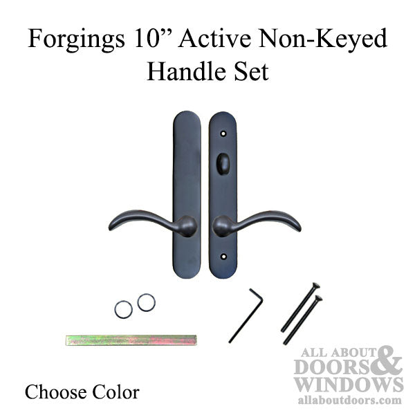 Forgings 10 Inch Round Top Handle Set Active Door Non-Keyed - Forgings 10 Inch Round Top Handle Set Active Door Non-Keyed