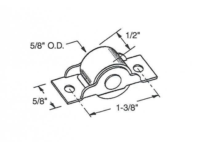 Sliding Door Rollers 5/8 inch Diameter - Steel - Sliding Door Rollers 5/8 inch Diameter - Steel