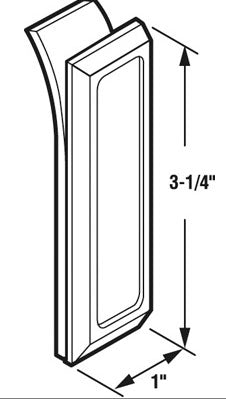 Clear Self-adhesive Pull for Shower Door - 2 pack - Clear Self-adhesive Pull for Shower Door - 2 pack