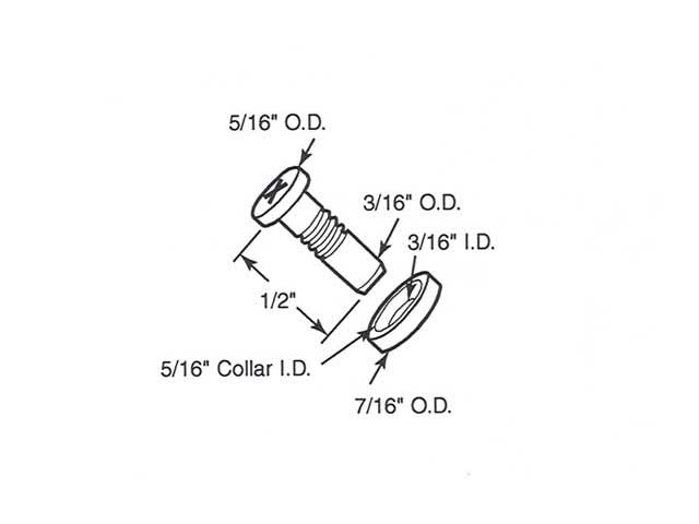 Roller (Flat) - Sliding Windows, Brass / Steel - Roller (Flat) - Sliding Windows, Brass / Steel