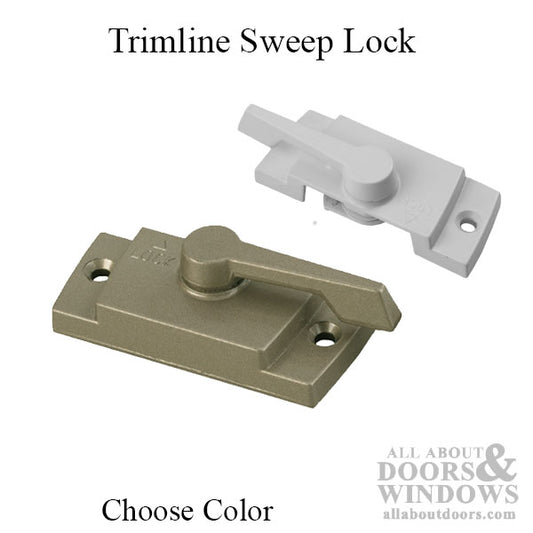 Trimline Sweep Lock, No Alignment Lugs, 2-1/16 inch screw holes - Choose Color