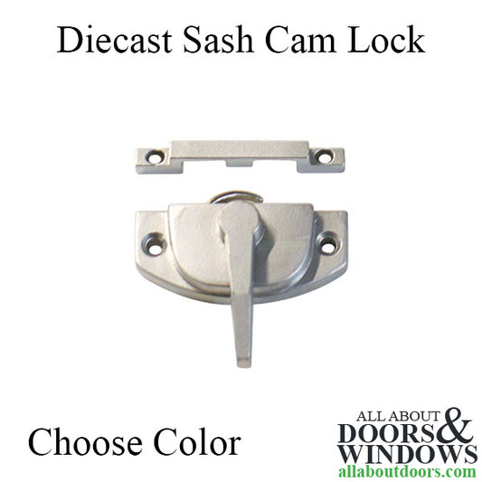 2-1/16" Sash/Cam Lock, Diecast - Choose Color