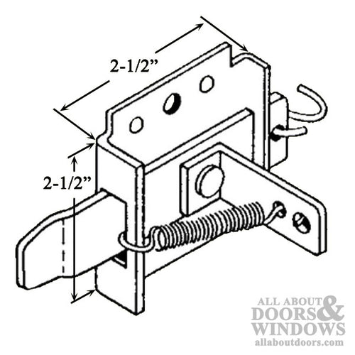 Side Mount Slide Latch - Steel - Side Mount Slide Latch - Steel