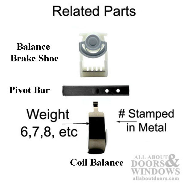 Coil Spring #9 Weight, Heavy Duty Window Balance - Coil Spring #9 Weight, Heavy Duty Window Balance