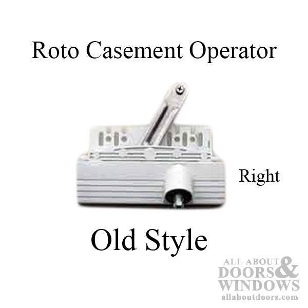 Roto Casement Operator - Old Style, RH - White Unavailable - Roto Casement Operator - Old Style, RH - White Unavailable