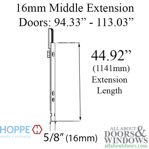 16mm Manual Middle Extension, Shootbolt  44.92