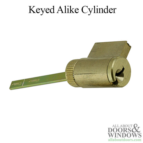 G-U / Ferco 1 Inch Cylinder, Schlage keyway - Keyed Alike - Brass - G-U / Ferco 1 Inch Cylinder, Schlage keyway - Keyed Alike - Brass