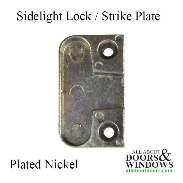 Sidelight Lock Plate, Roller Strike - Nickel Silver - Sidelight Lock Plate, Roller Strike - Nickel Silver