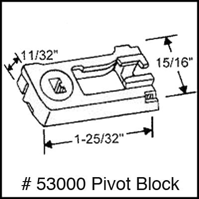 Pivot bar, 2 inch  Keller Tilt Window - Zinc Die Cast - Pivot bar, 2 inch  Keller Tilt Window - Zinc Die Cast