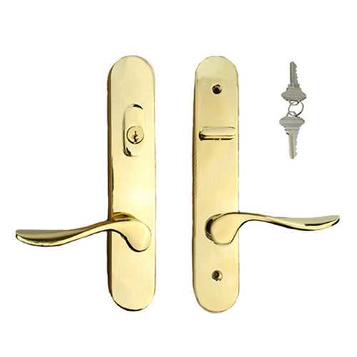 Marvin Active Keyed Trimset with interior thumbturn - PVD Brass - Marvin Active Keyed Trimset with interior thumbturn - PVD Brass
