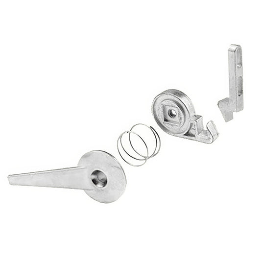 Latch Kit with Short 7/8 Inch Hook for Sliding Screen Door - Gray