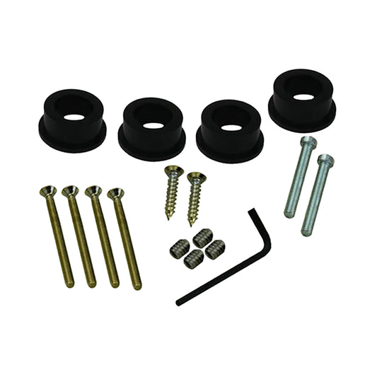 Hinged Trim Set Screw Pack, Albany - Black