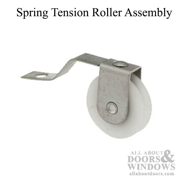 Spring Tension Roller Assembly with 1 Inch Nylon Wheel for MI Sliding Screen Door - Spring Tension Roller Assembly with 1 Inch Nylon Wheel for MI Sliding Screen Door