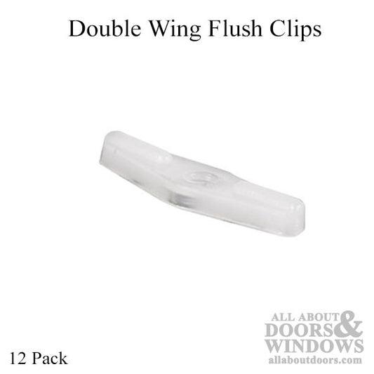 Plastic Double Wing Flush Mount Clip