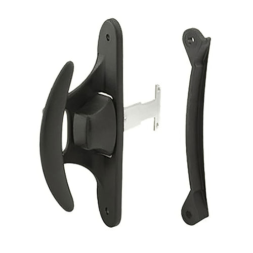 Non-Handed Latch & Pull for Sliding Screen Door - Black - Non-Handed Latch & Pull for Sliding Screen Door - Black