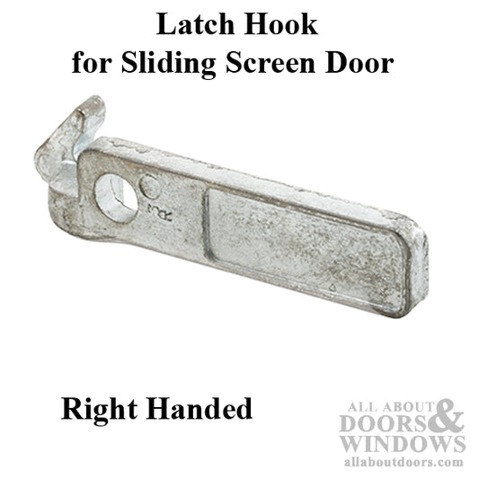 Glass Door Latch Hook for Sliding Patio Doors - Right Hand