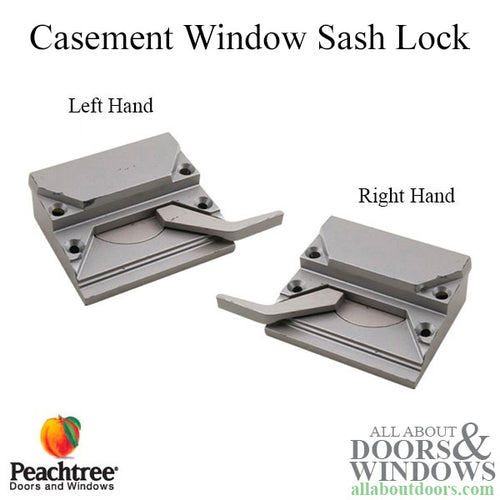 Blemished Peachtree Casement Window Sash Lock, 4 Screw Holes, 2-9/16