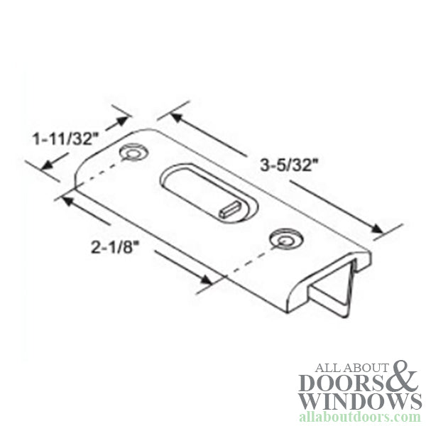 Tilt Latch, 2-1/8