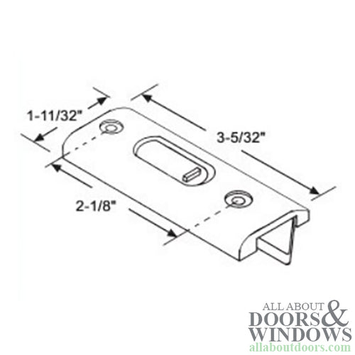 Tilt Latch, 2-1/8