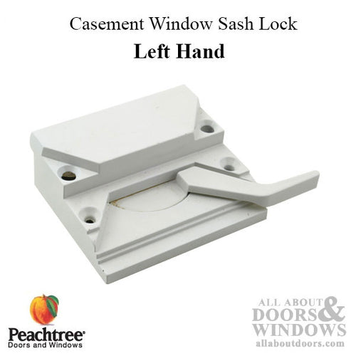 Peachtree Casement Window SASH LOCK, 4 Screw holes, 2-9/16 inch, Left hand - Peachtree Casement Window SASH LOCK, 4 Screw holes, 2-9/16 inch, Left hand