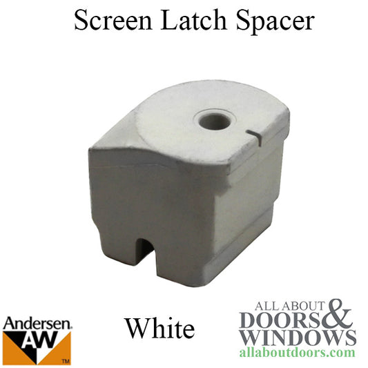 Andersen Screen Latch Spacer, Active Door - White