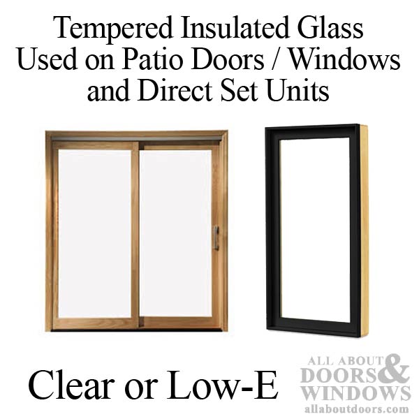 Tempered Patio Glass, 46 x 76 x 5/8 inch - Tempered Patio Glass, 46 x 76 x 5/8 inch
