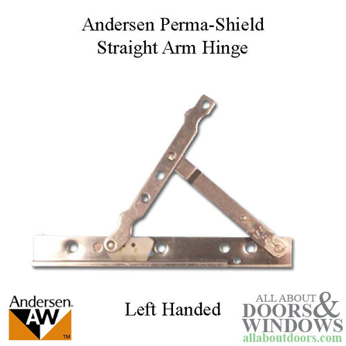 Andersen Perma-Shield Straight Arm Hinge with Screws - 22 in. Opening/Head - Left - Andersen Perma-Shield Straight Arm Hinge with Screws - 22 in. Opening/Head - Left