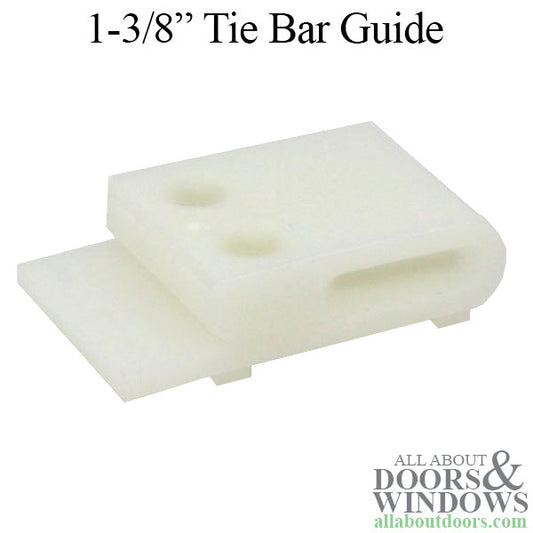 Tie Bar Guide, 1-3/8" Length with Supports, Nylon, Plastic - White