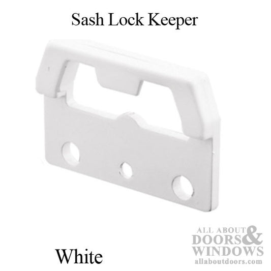 Keeper - Vinyl and Aluminum Sash Hardware, Diecast - White