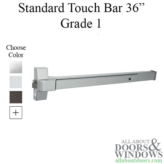 Exit Device / Panic Bar, Narrow Style Rim Type, 48 inch - Choose Color