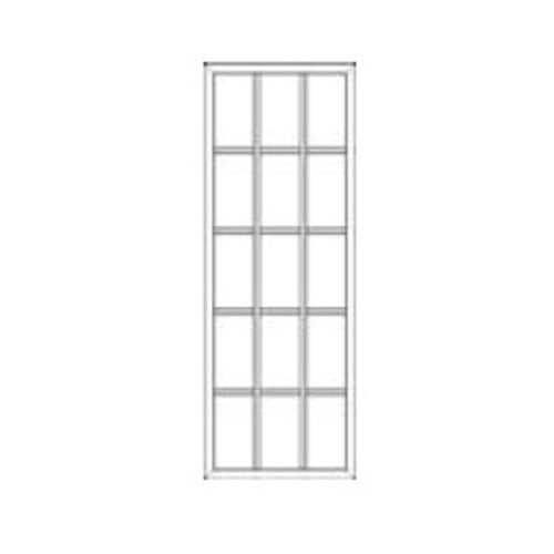Therma Tru 15 Lite Surround with Double Pane Glass with Internal Grid and Plastic Frame - Therma Tru 15 Lite Surround with Double Pane Glass with Internal Grid and Plastic Frame