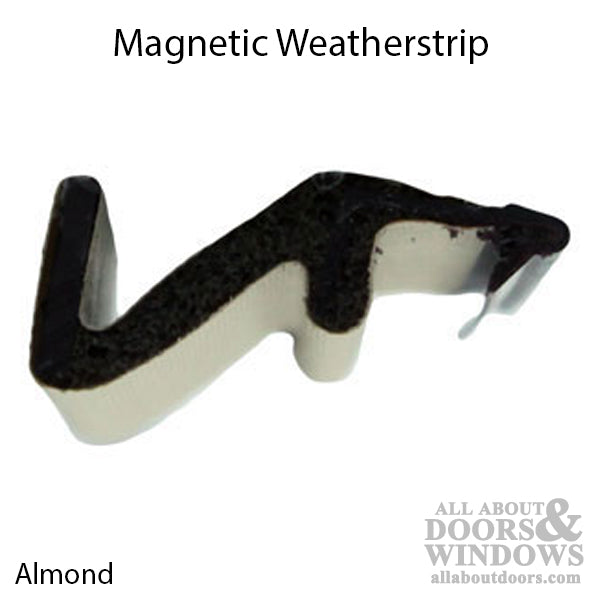 Magnetic Weatherstrip 37-inch Length -Almond - Magnetic Weatherstrip 37-inch Length -Almond