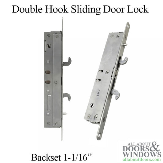 20mm Truth 13323 Nexus Double Hook, 2-point Sliding door lock, Standard Adjustment