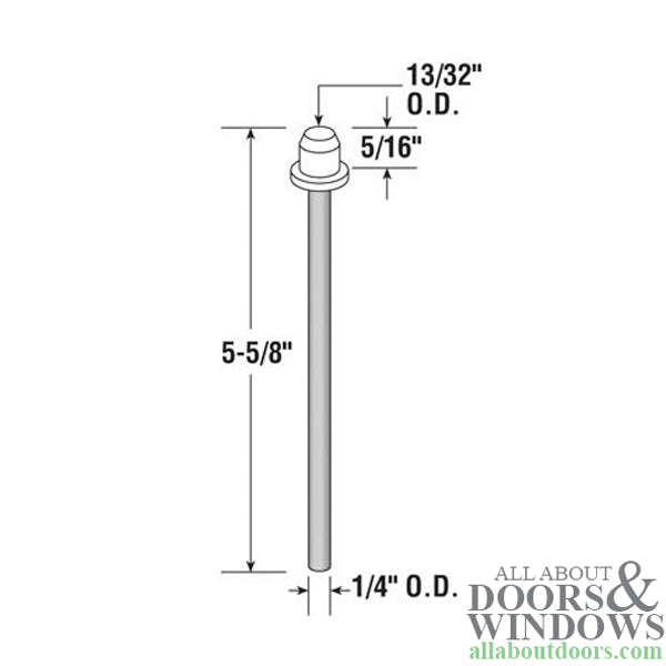 Pivot Rod, 1/4, Bottom - Pivot Rod, 1/4, Bottom